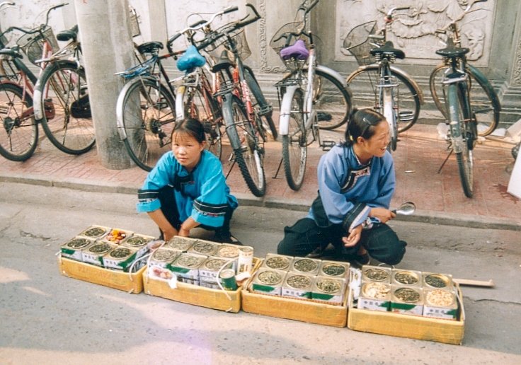Deux marchandes de thé dans les hutongs